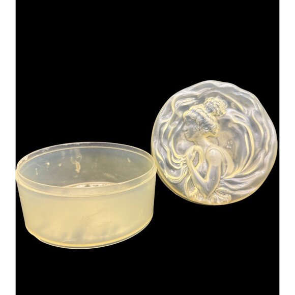 Vintage Empty Ciara Perfumed Dusting Powder Container Trinket Box Art Nouveau - Picture 2 of 7